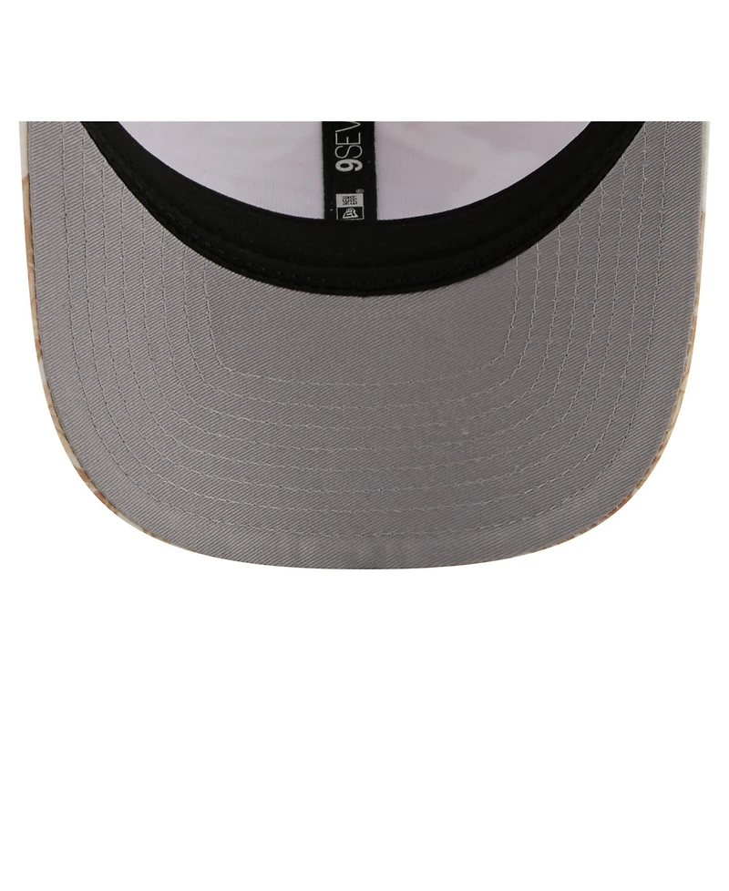New Era Men's Tan Detroit Tigers Tonal Palm Coolera 9SEVENTY Adjustable Trucker Hat