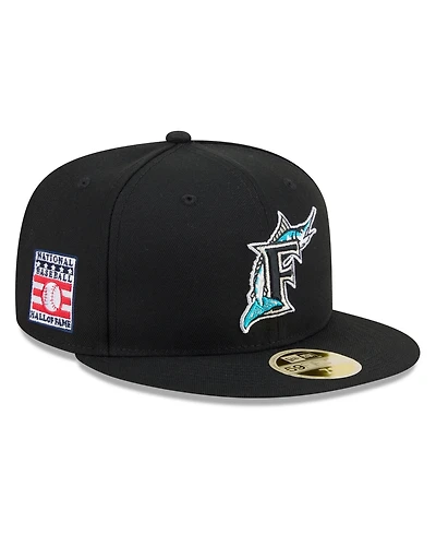 New Era Men's Black Florida Marlins 2026 Baseball Hall of Fame 59FIFTY Fitted Hat
