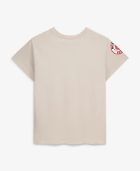 Mitchell & Ness Women's David Ortiz Cream Boston Red Sox Cooperstown Name Number Throwback T-Shirt