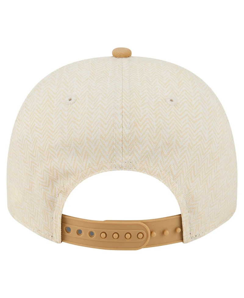 New Era Men's Cream New York Mets Herringbone 9FIFTY A-Frame Snapback Hat
