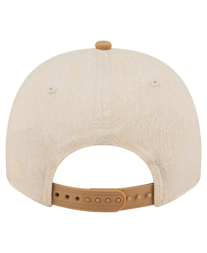New Era Men's Cream Chicago White Sox Herringbone 9FIFTY A-Frame Snapback Hat