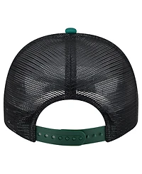 New Era Men's White/Green Green Bay Packers Foodie 9FIFTY A-Frame Trucker Snapback Hat