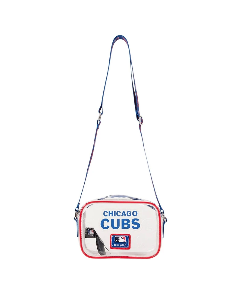 Loungefly Chicago Cubs Clear All Over Logo Crossbody Bag