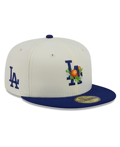 New Era Men's White/Royal Los Angeles Dodgers Blossom 59FIFTY Fitted Hat