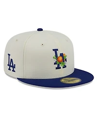New Era Men's White/Royal Los Angeles Dodgers Blossom 59FIFTY Fitted Hat