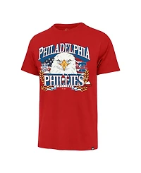 '47 Brand Men's Red Philadelphia Phillies Americana Eagle T-Shirt