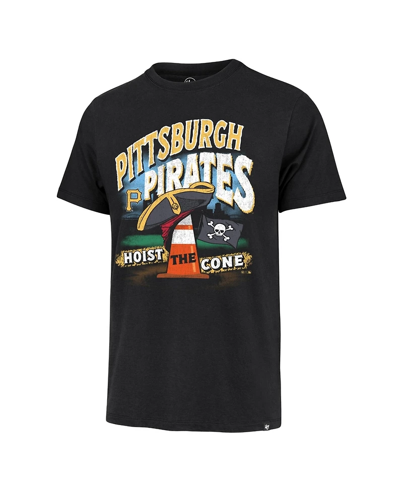 '47 Brand Men's Black Pittsburgh Pirates Hoist the Cone Regional Franklin T-Shirt