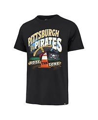 '47 Brand Men's Black Pittsburgh Pirates Hoist the Cone Regional Franklin T-Shirt