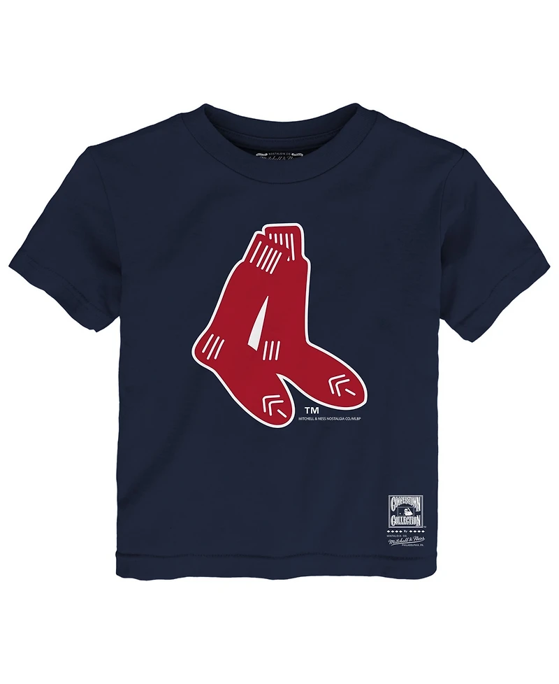 Mitchell & Ness Toddler Navy Boston Red Sox Retro Logo T-Shirt