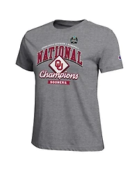 Champion Women's Gray Oklahoma Sooners 2026 Ncaa Baseball Men's College World Series Locker Room T-Shirt