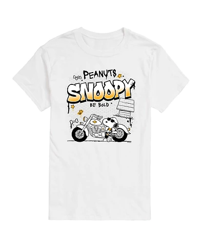 Airwaves Men's Peanuts Snoopy Motorcycle Graphic T-Shirt