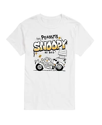 Airwaves Men's Peanuts Snoopy Motorcycle Graphic T-Shirt