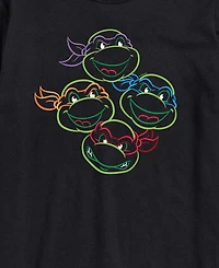 Airwaves Men's Teenage Mutant Ninja Turtles Raph Donny Mikey Leo Graphic T-Shirt
