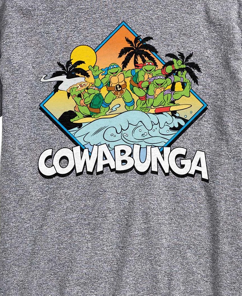 Airwaves Men's Teenage Mutant Ninja Turtles Cowabunga Surf Graphic T-Shirt
