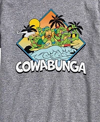 Airwaves Men's Teenage Mutant Ninja Turtles Cowabunga Surf Graphic T-Shirt