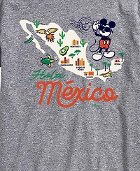 Airwaves Men's Disney Mickey Mexico Map Graphic T-Shirt