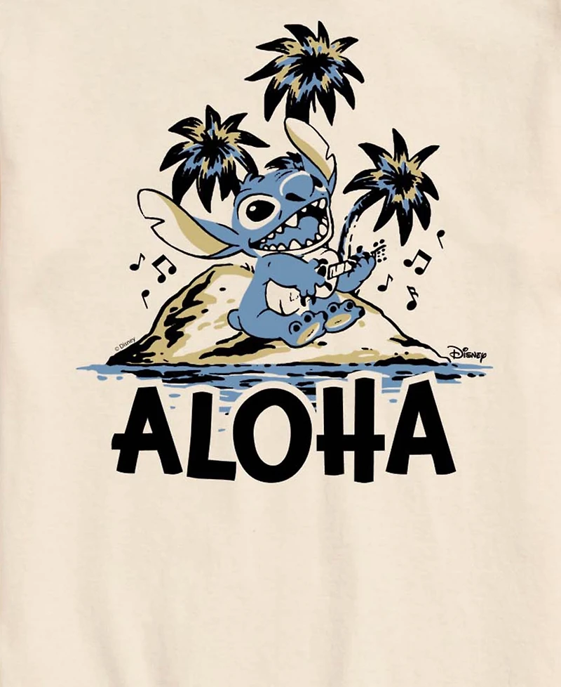 Airwaves Men's Lilo and Stitch Aloha Island Graphic T-Shirt