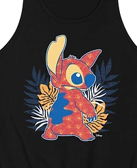 Airwaves Men's Lilo And Stitch Pattern Fills Graphic Tank Top