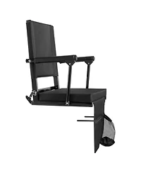 Yiortwo 2-Piece Stadium Seat with Back Support, Armrests, Cushion and Shoulder Strap