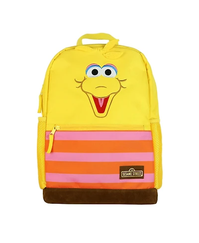 Sesame Street Backpack 16 Inch Big Bird Character Bookbag with Adjustable Straps