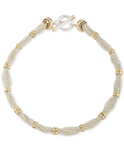 Lauren Ralph Lauren Two-Tone Multi-Chain Ringed Collar Necklace