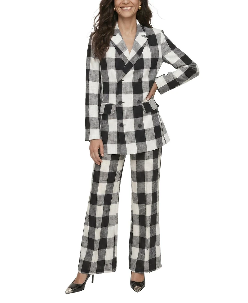 Lily and Lionel London Women's Zena Double Breasted Check Jacket