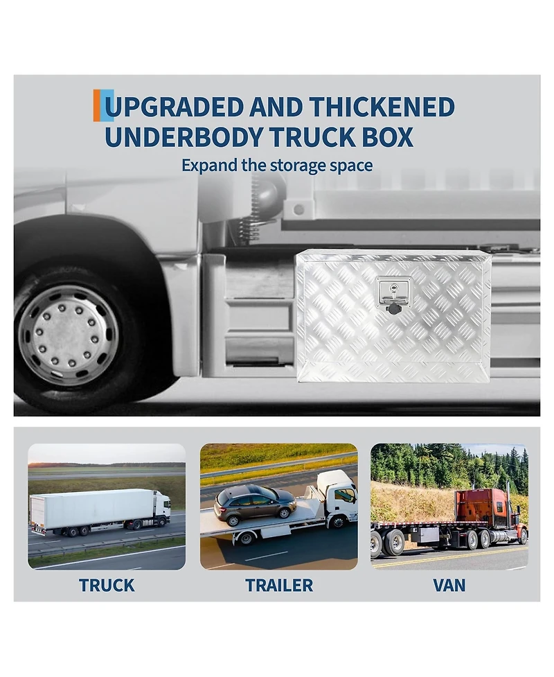 gaomon Heavy Duty Aluminum Underbody Truck Tool Box