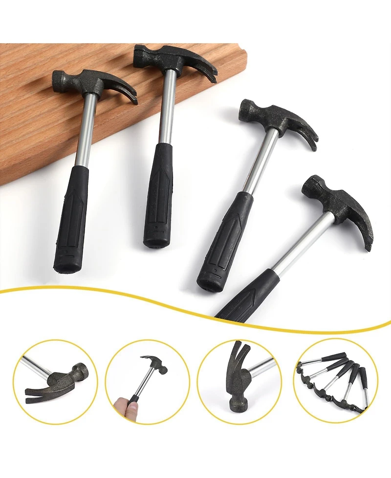 Xdovet Claw Hammer Mini Alloy Steel Rubber Handle Woodworking Diy