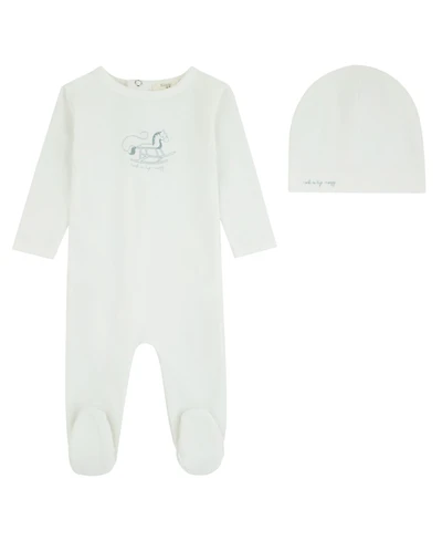 NoggiWear Baby Boys ( 1M to 9 M ) Rocking Horse Footie And Beanie Set