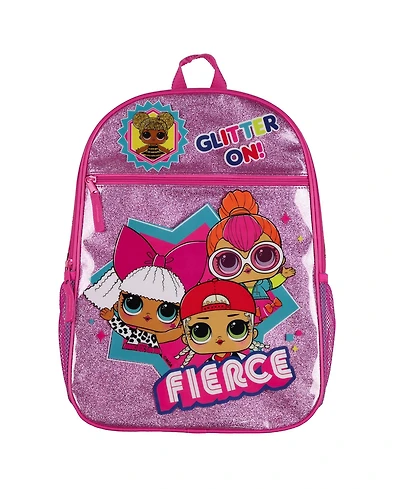 Lol Surprise Backpack 16 Inch Glitter On Queen B Diva Neon Q.t. and M.c. Swag Book Bag