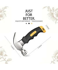Xdovet Small Claw Hammer Non-slip Handle Steel Head Diy