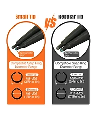 Xdovet Snap Ring Pliers Set Internal External Circlip Straight Bent Jaw