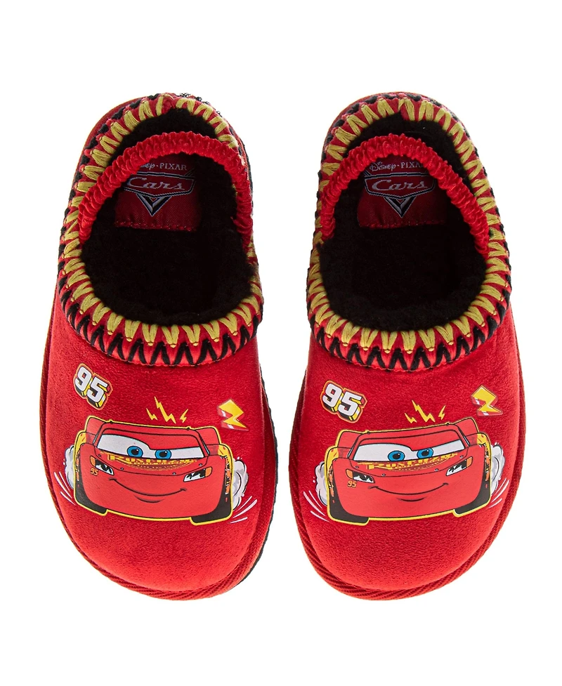 Disney Toddler Boy's (5-12) Cars Lightning Slippers Soft, Cozy, and Comfortable Footwear