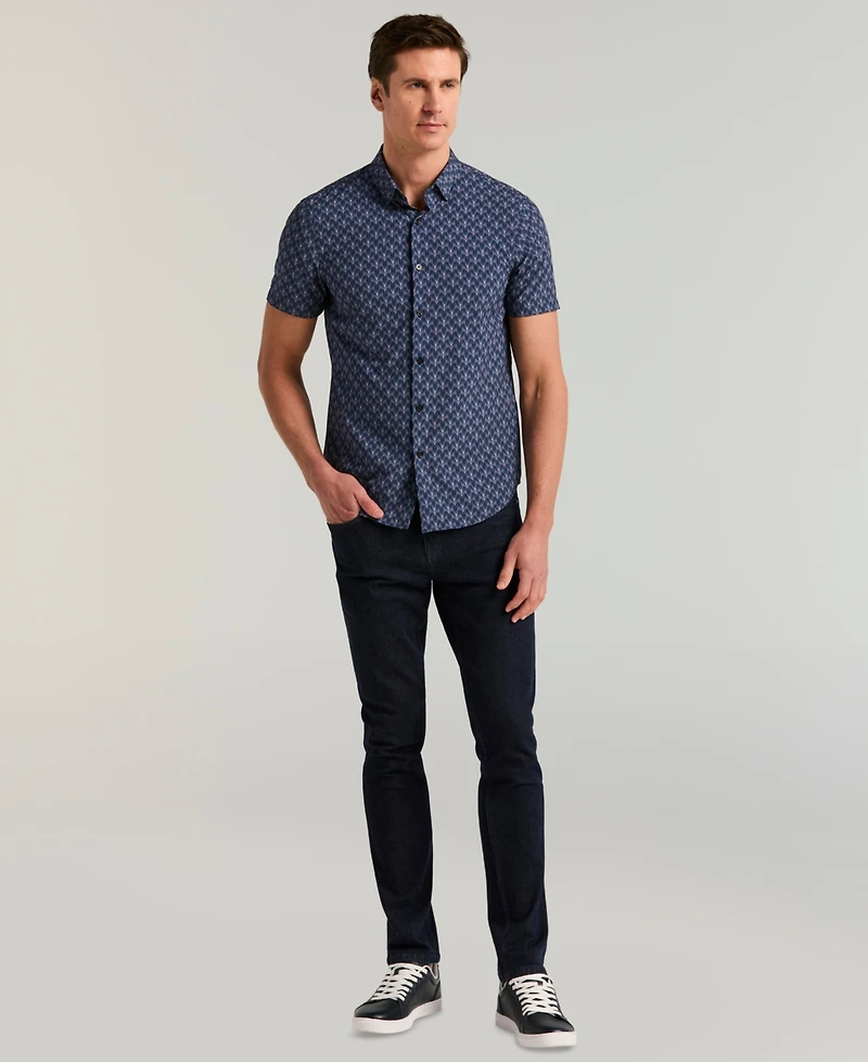 Perry Ellis Men's Ombre Diamond Print Shirt