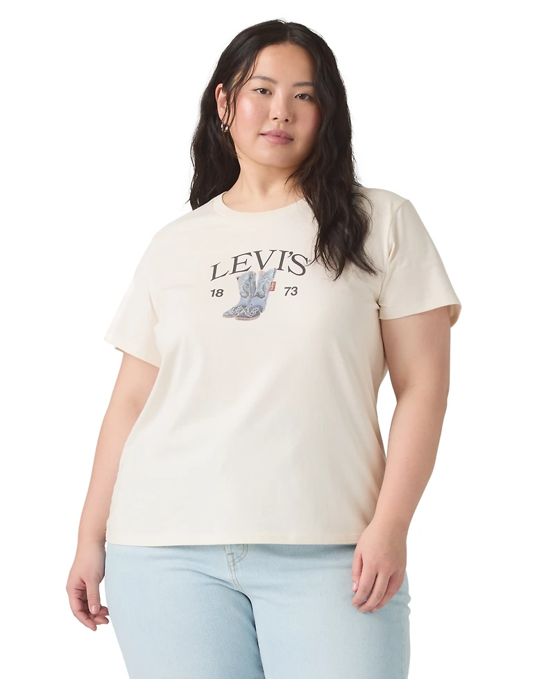 Levi's Trendy Plus Perfect Logo Cotton T-Shirt