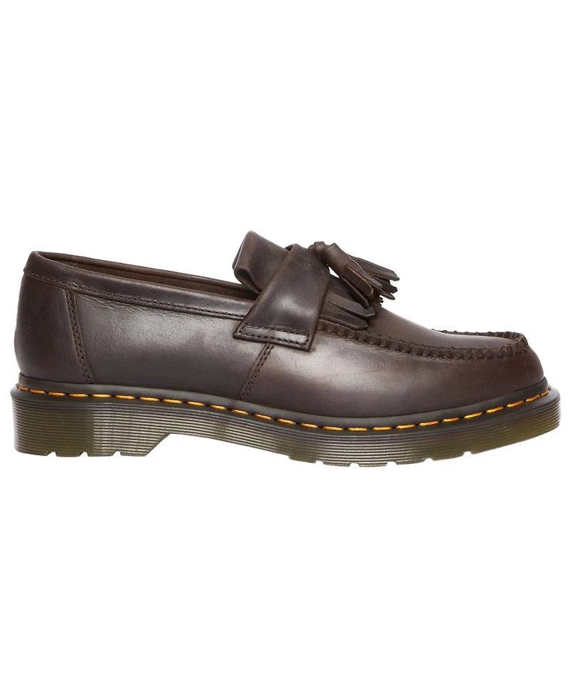 Dr. Martens Men's Adrian Yellow Stitch Tassel Loafers