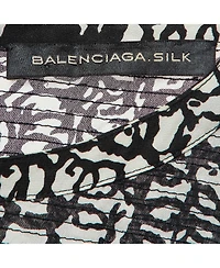 Pre-Owned Balenciaga Women's Abstract Print Silk Mini Dress