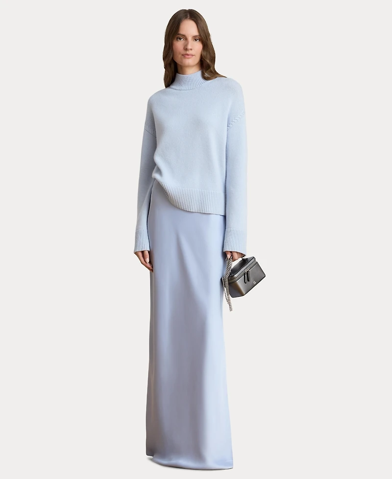 Lauren Ralph Women's Satin Charmeuse Maxi Skirt