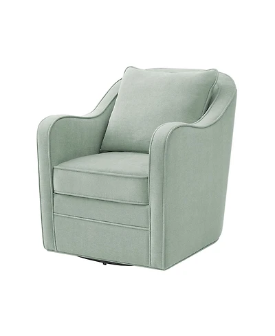 Madison Park Brianne Wide Seat Swivel Arm Chair
