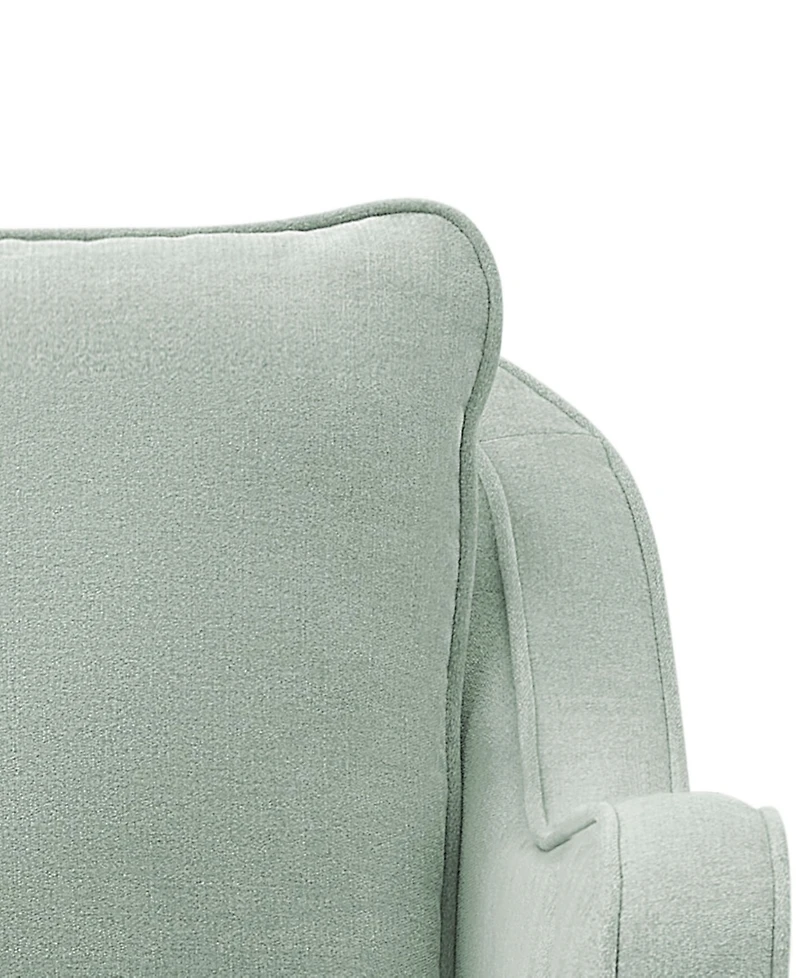 Madison Park Brianne Wide Seat Swivel Arm Chair