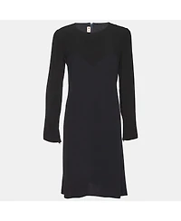 Pre-Owned Marni Women's Crepe Long Sleeve Midi Dress