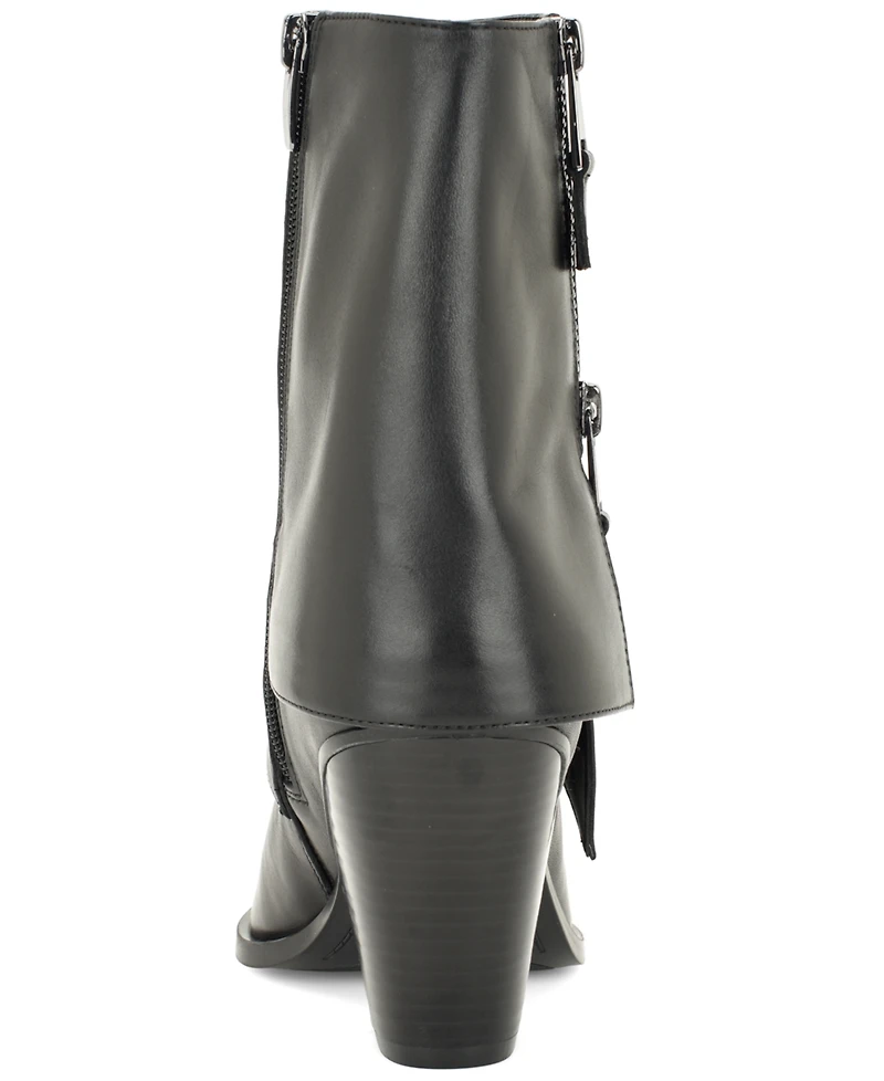 Nine West Women's Umberto Fold Over Snip Toe Booties