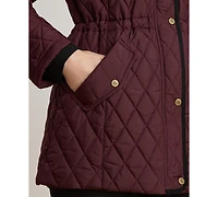 Lauren Ralph Petite Hooded Utility Quilted Coat