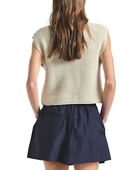 Derek Lam 10 Crosby Women's Vivienne Mesh Knit Sleeveless Sweater