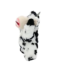 Mighty Jr Angry Animals Mad Cow, Durable Plush Squeaky Dog Toy