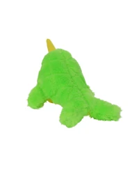 Mighty Jr Arctic Narwhal, Durable Plush Squeaky Dog Toy