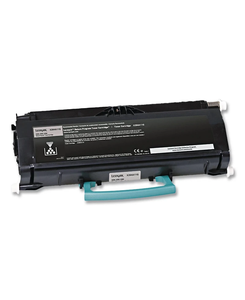 Lexmark X264A11G Standard Black Laser Return Program Toner Cartridge, 3500 Standard Prints Yield