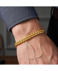14K Gold Plated or White Mesh Link Bracelet