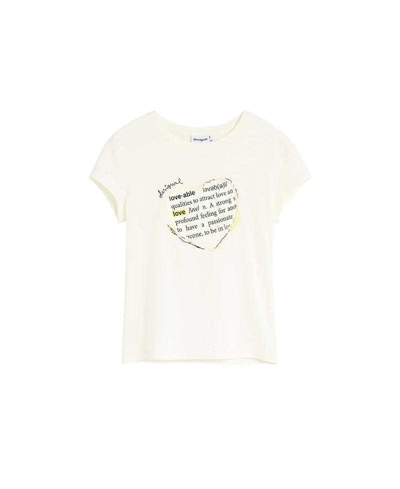 Desigual Women's T-shirt With Message Print