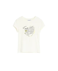 Desigual Women's T-shirt With Message Print